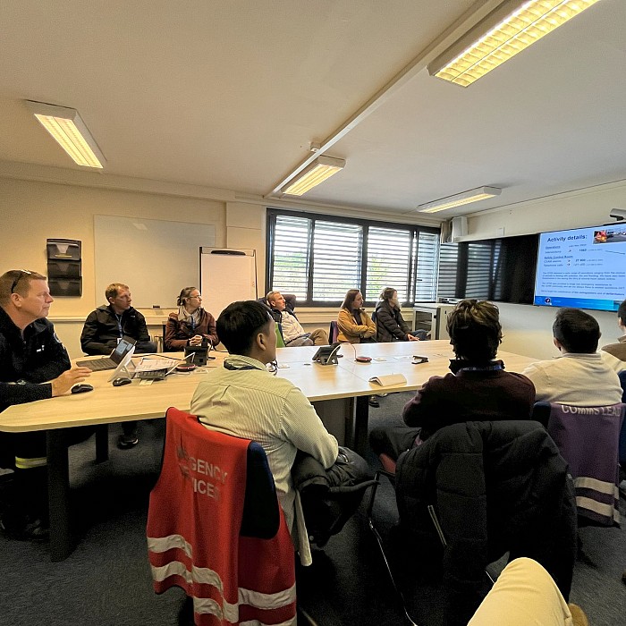 Visiting CERN and presenting research by ZAG's fire lab