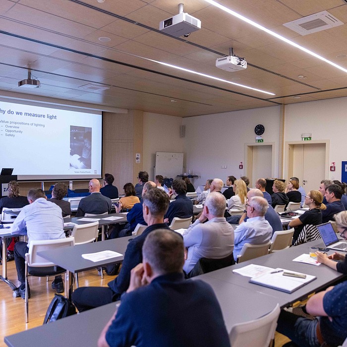 Martin Veit and Prof Grunde Jomaas presenting at 