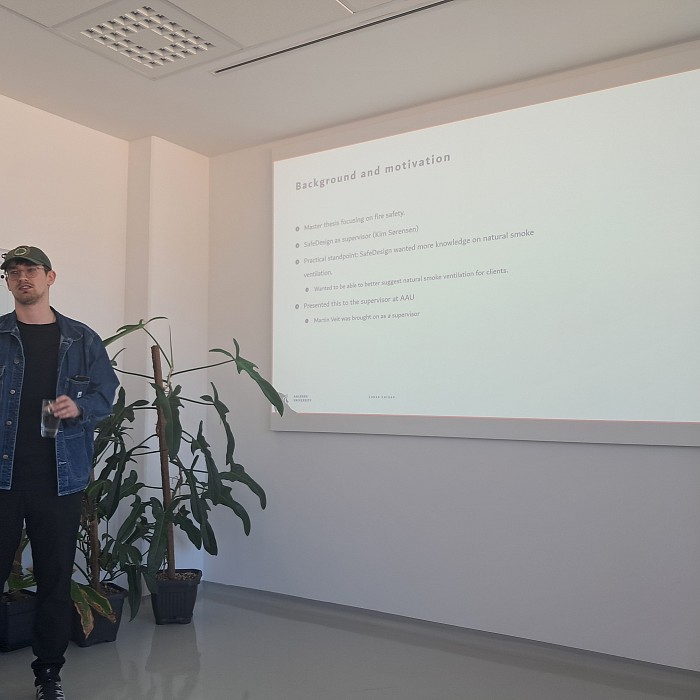 Lukas Larsen Presents His Master’s Research