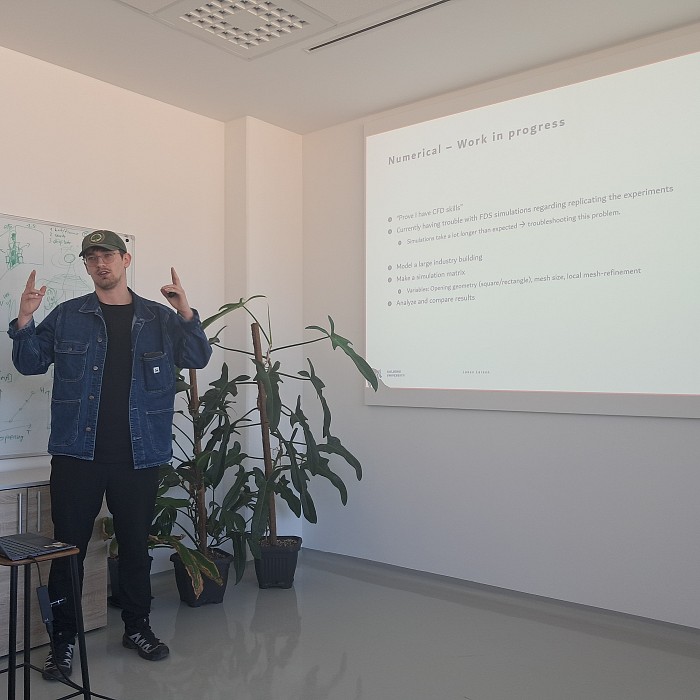 Lukas Larsen Presents His Master’s Research