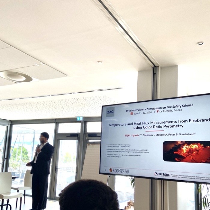 FRISSBE at the 15th International Symposium on Fire Safety Science