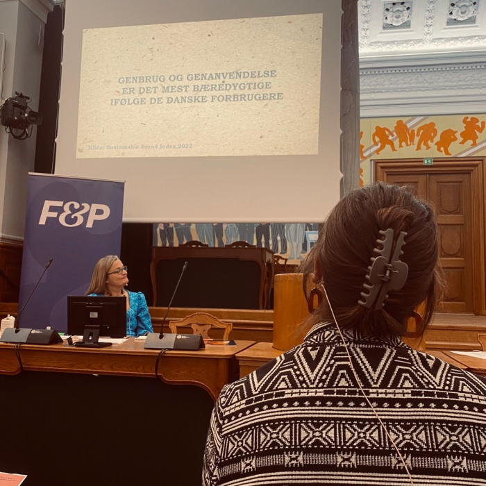 Attending a conference in the Danish Parliament