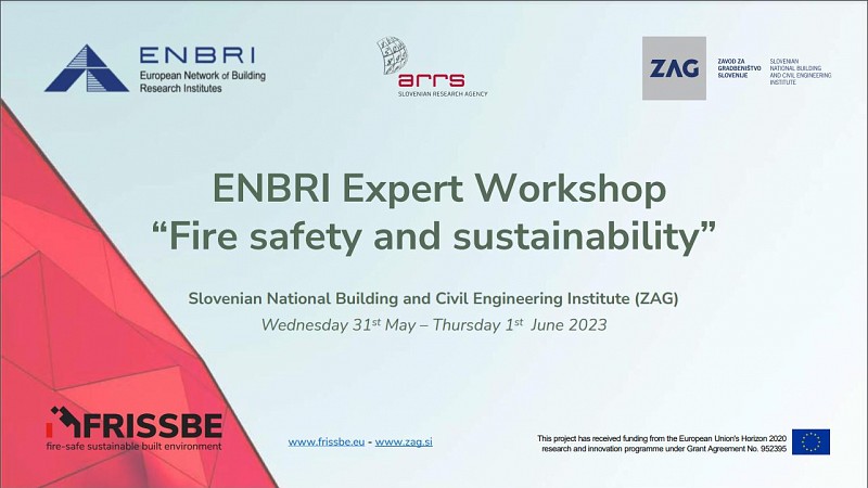ENBRI Expert Workshop “Fire safety and sustainability”