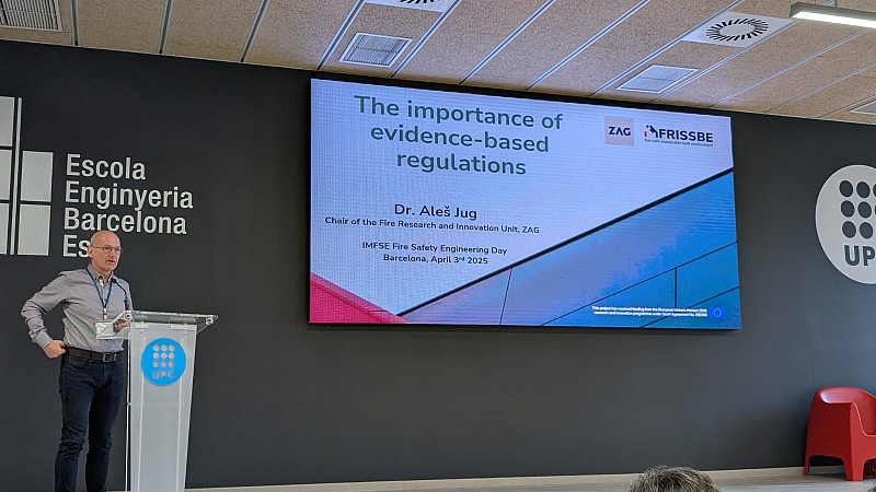 Aleš Jug at the 10th IMFSE Fire Safety Engineering Day